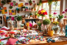 Crafting with recycled materials for seniors