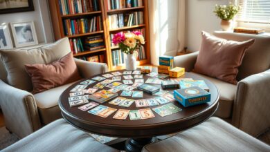 Educational card games for elderly individuals