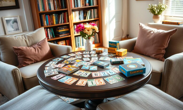 Educational card games for elderly individuals