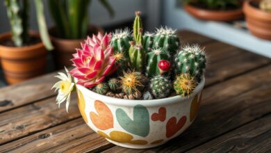 Small cactus arrangements for seniors