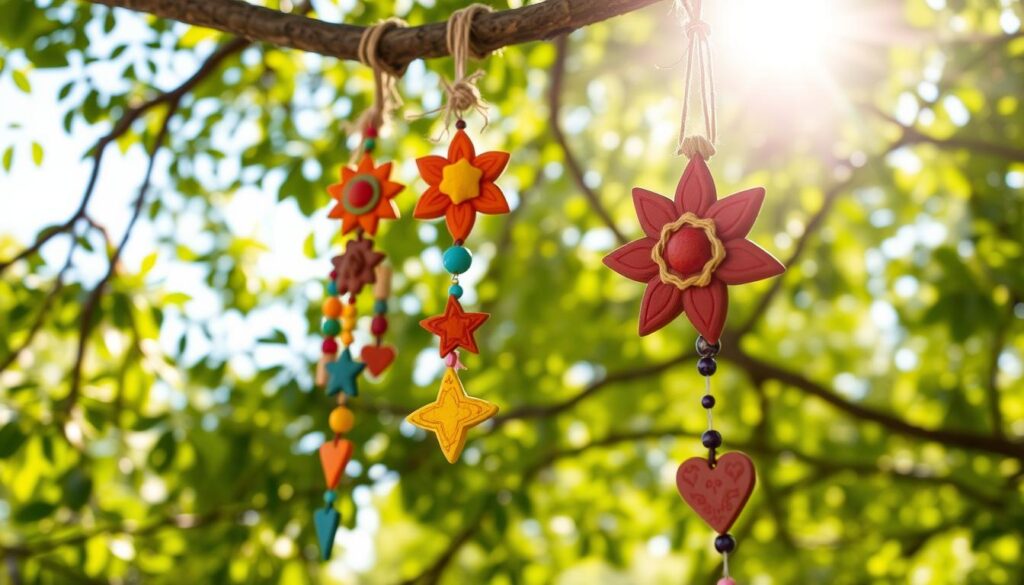 clay wind chimes